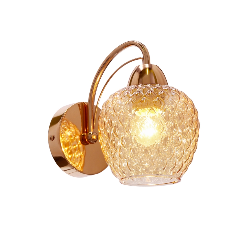 Candeeiro de parede TOBIAS 1xE27/40W/230V Rosa dourado