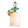 Candeeiro de parede TROPEA 1xE27/15W/230V dourado/rosa fumê/azul/branco