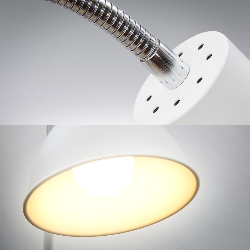 Candeeiro de pé 1xE27/25W/230V branco