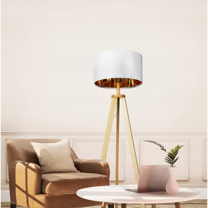 Candeeiro de pé 1xE27/40W/230V branco