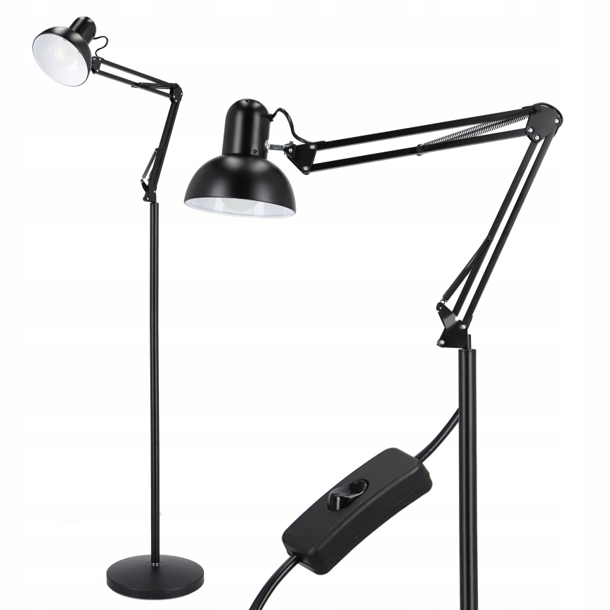 Candeeiro de pé 1xE27/40W/230V preto