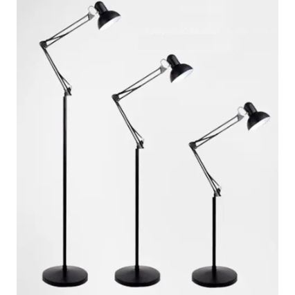 Candeeiro de pé 1xE27/40W/230V preto