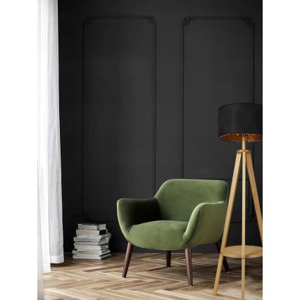 Candeeiro de pé 1xE27/40W/230V preto