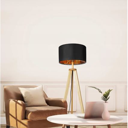 Candeeiro de pé 1xE27/40W/230V preto