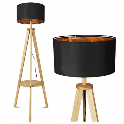 Candeeiro de pé 1xE27/40W/230V preto