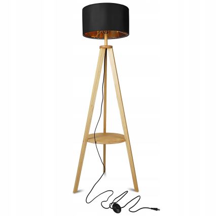 Candeeiro de pé 1xE27/40W/230V preto