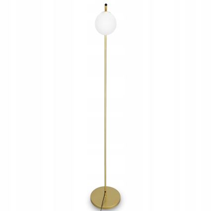 Candeeiro de pé 1xG9/40W/230V dourado/branco