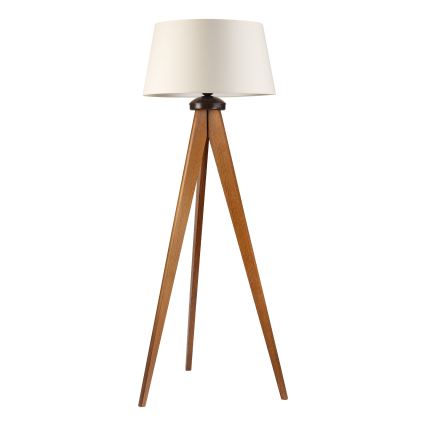 Candeeiro de pé AIDA 1xE27/15W/230V carvalho/creme