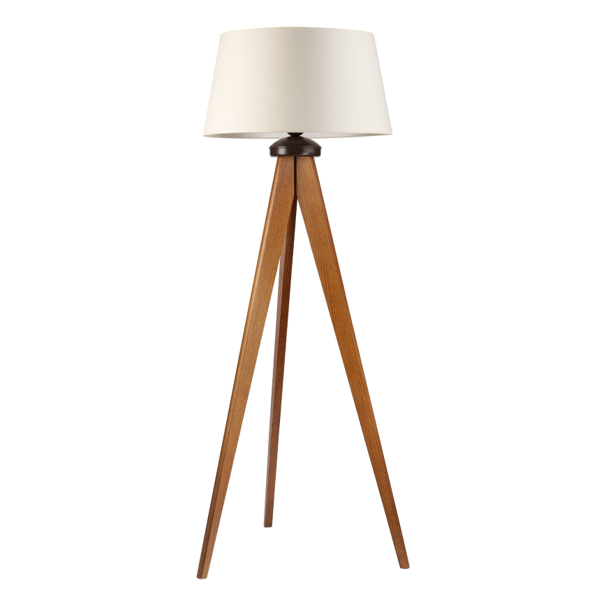 Candeeiro de pé AIDA 1xE27/15W/230V carvalho/creme