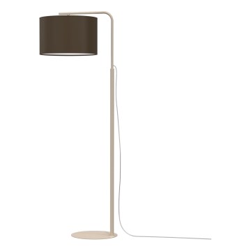 Candeeiro de pé ARDEN 1xE27/15W/230V bege/castanho