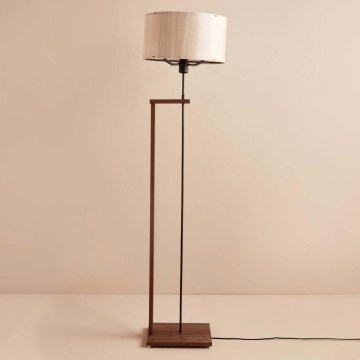 Candeeiro de pé AYD 1xE27/40W/230V castanho/bege