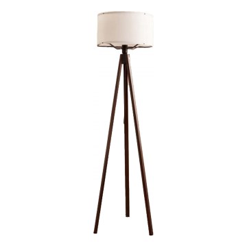 Candeeiro de pé AYD 1xE27/40W/230V castanho/branco