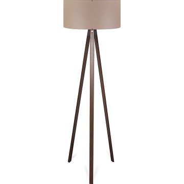 Candeeiro de pé AYD 1xE27/40W/230V castanho