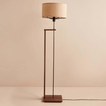 Candeeiro de pé AYD 1xE27/40W/230V castanho