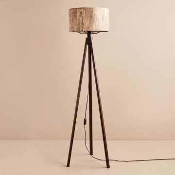 Candeeiro de pé AYD 1xE27/40W/230V castanho