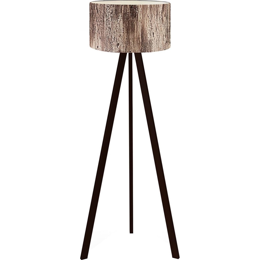 Candeeiro de pé AYD 1xE27/40W/230V castanho