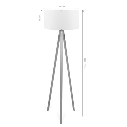 Candeeiro de pé AYD 1xE27/40W/230V castanho/verde