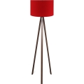 Candeeiro de pé AYD 1xE27/40W/230V castanho/vermelho