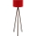 Candeeiro de pé AYD 1xE27/40W/230V castanho/vermelho