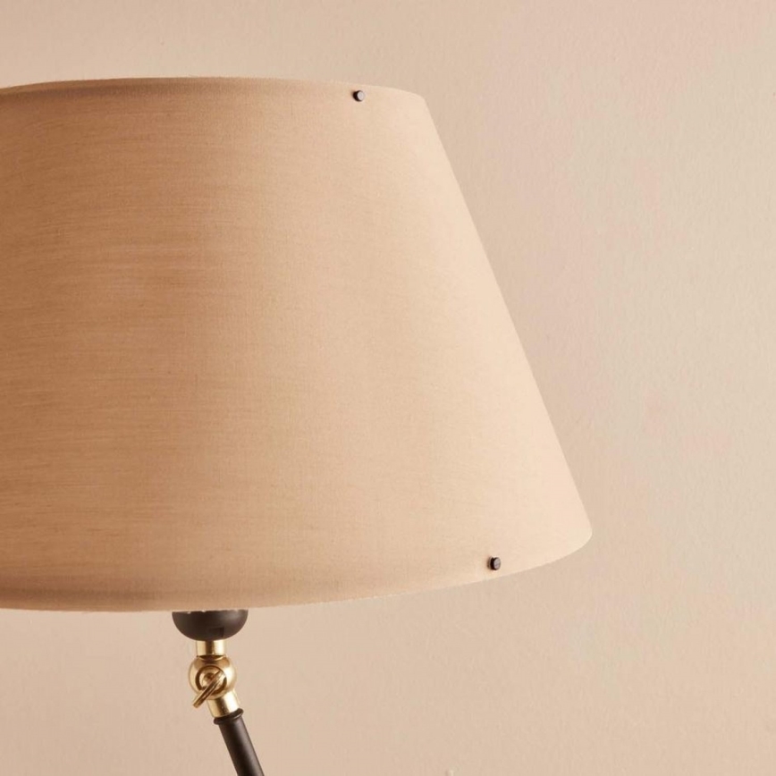 Candeeiro de pé AYD 1xE27/40W/230V preto/castanho