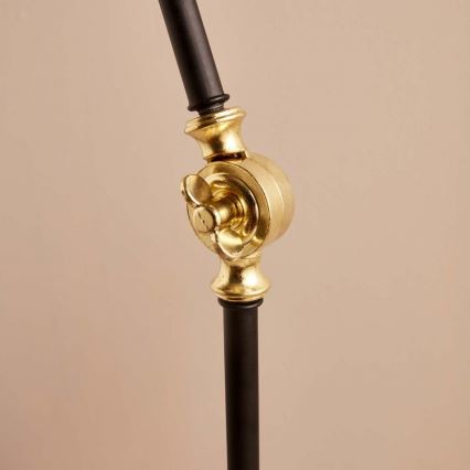 Candeeiro de pé AYD 1xE27/40W/230V preto/castanho