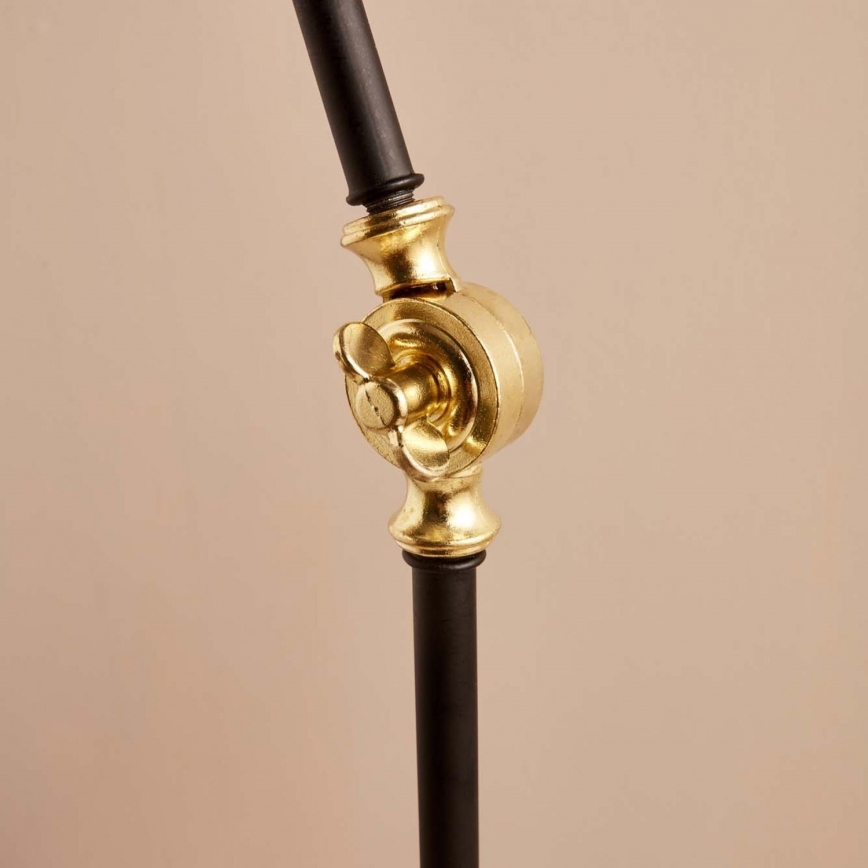 Candeeiro de pé AYD 1xE27/40W/230V preto/castanho