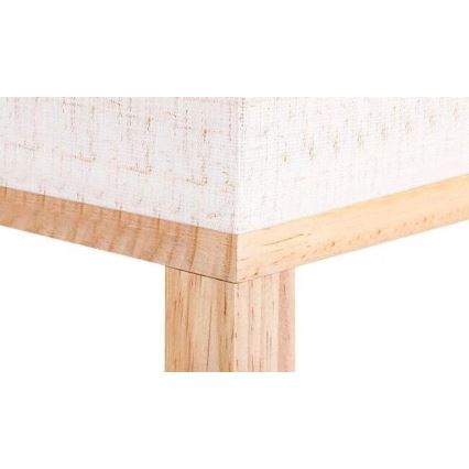 Candeeiro de pé com prateleiras 1xE27/60W/230V branco/castanho