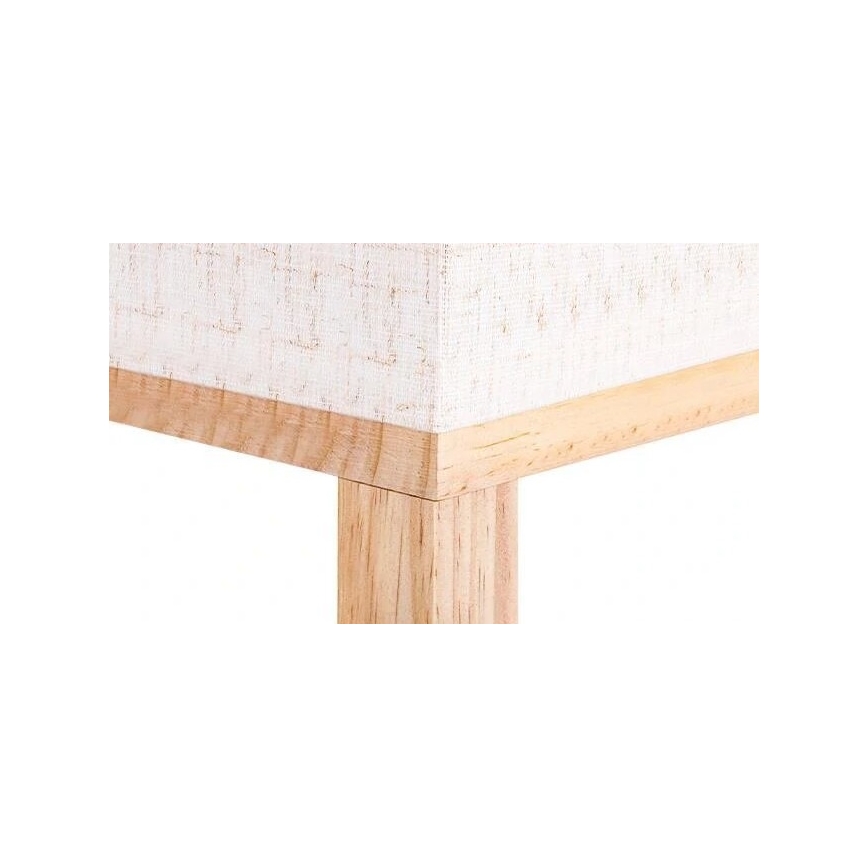 Candeeiro de pé com prateleiras 1xE27/60W/230V branco/castanho