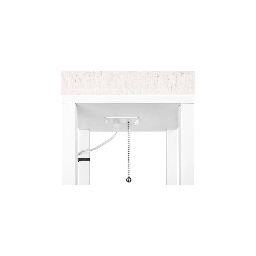 Candeeiro de pé com prateleiras 1xE27/60W/230V branco