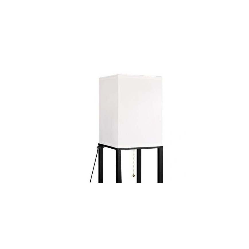 Candeeiro de pé com prateleiras 1xE27/60W/230V preto/branco