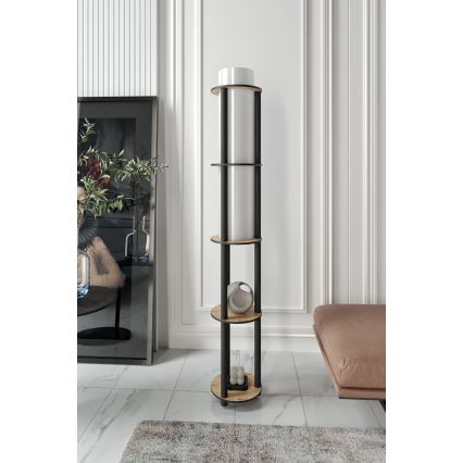 Candeeiro de pé com prateleiras NOTO 1xE27/40W/230V bege/preto