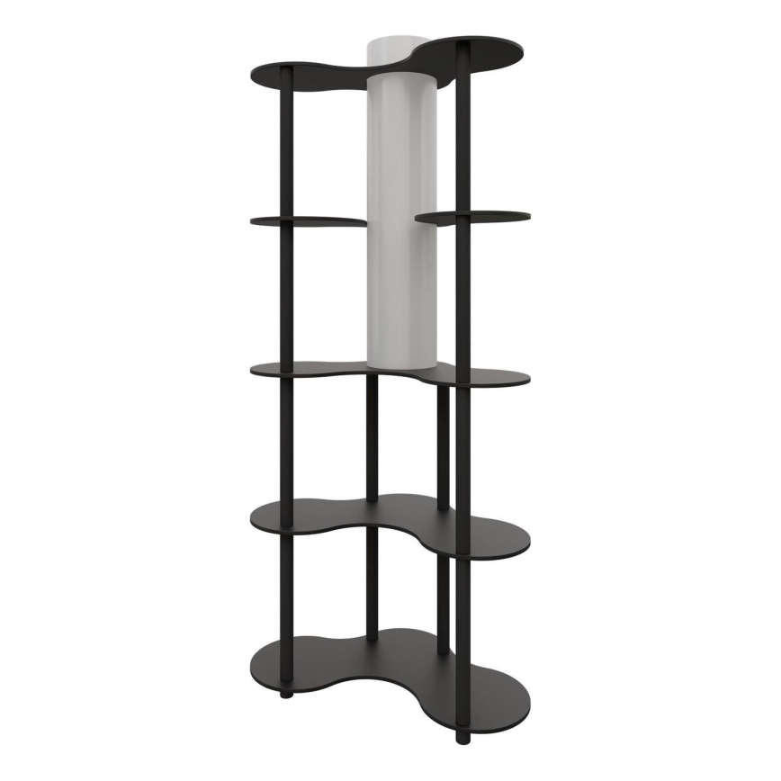 Candeeiro de pé com prateleiras NOTO 1xE27/40W/230V, preto