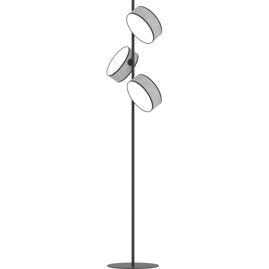 Candeeiro de pé DRUMZ 3xE14/10W/230V cinzento