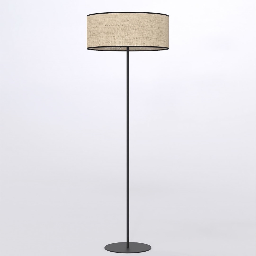 Candeeiro de pé ECO 1xE27/15W/230V bege/rattan