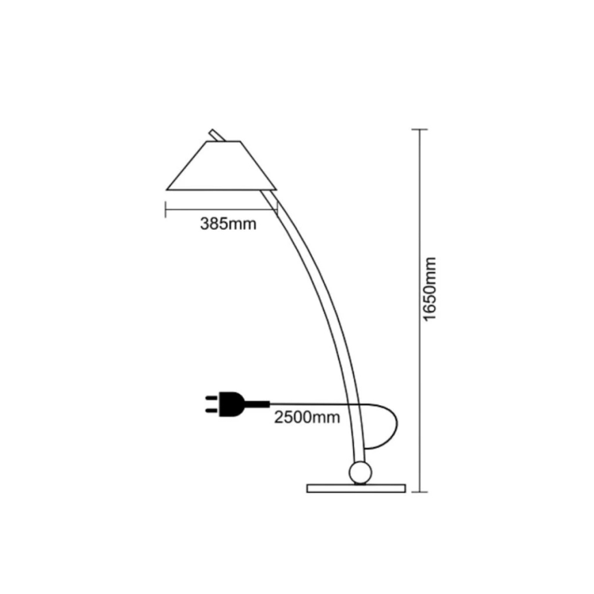 Candeeiro de pé em madeira maciça/freixo 1xE27/60W/230V