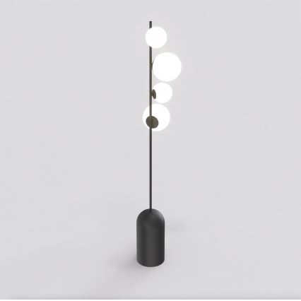 Candeeiro de pé ETNO 4xG9/8W/230V preto