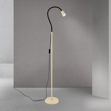 Candeeiro de pé flexível DOTTY 1xGU10/10W/230V bege/preto