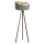 Candeeiro de pé GALAXY 1xE27/60W/230V cinza/wengué