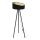 Candeeiro de pé GALAXY 1xE27/60W/230V preto/branco/wengué