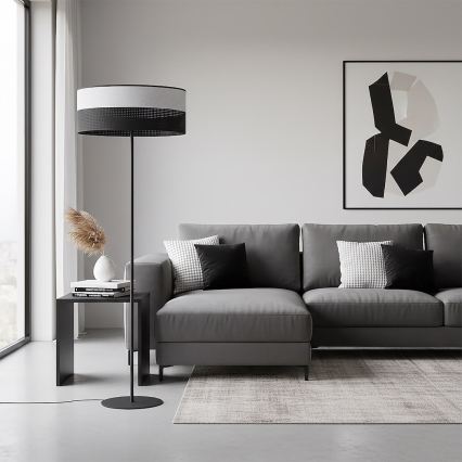 Candeeiro de pé KARBON 1xE27/15W/230V preto/cinzento
