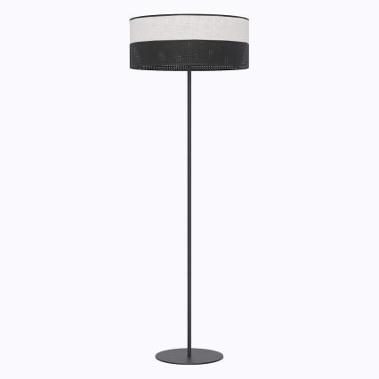 Candeeiro de pé KARBON 1xE27/15W/230V preto/cinzento