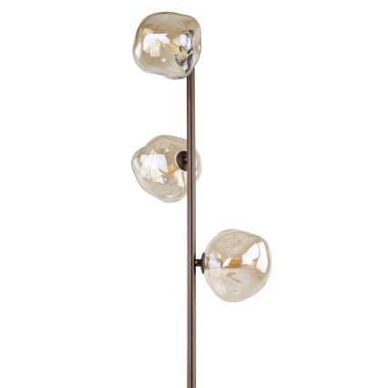 Candeeiro de pé LAVA 3xG9/8W/230V bronze/bege fumê