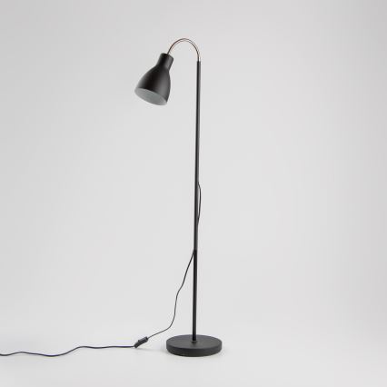 Candeeiro de pé LED 1xE27/7W/230V preto