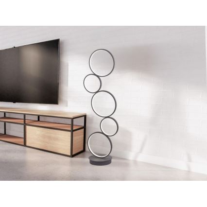 Candeeiro de pé LED dimável LED/85W/230V 3000-6500K + controlo remoto