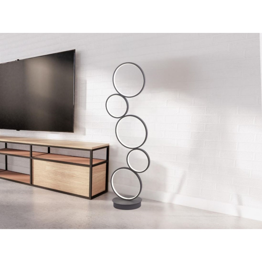 Candeeiro de pé LED dimável LED/85W/230V 3000-6500K + controlo remoto