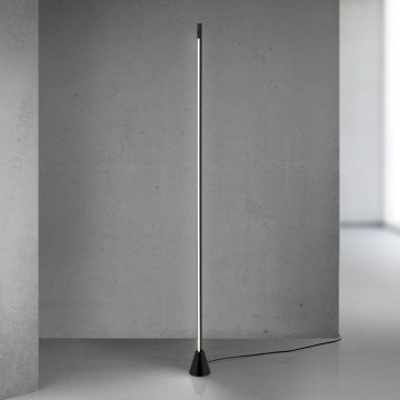 Candeeiro de pé LED regulável com sensor de movimento SOJIE LED/26W/230V, preto