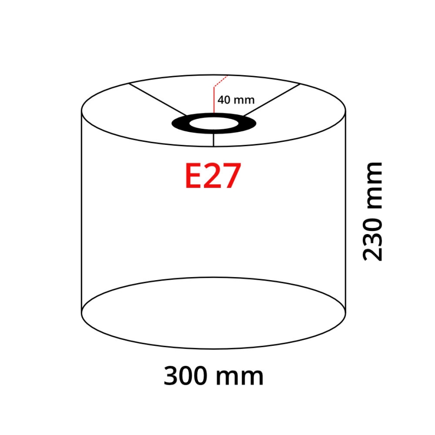 Candeeiro de pé LED TUNJA 1xE27/20W/230V Ø 30 cm cromo mate/branco