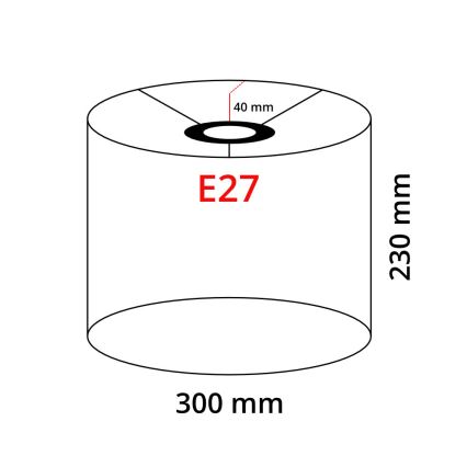 Candeeiro de pé LED TUNJA 1xE27/20W/230V Ø 30 cm preto/castanho