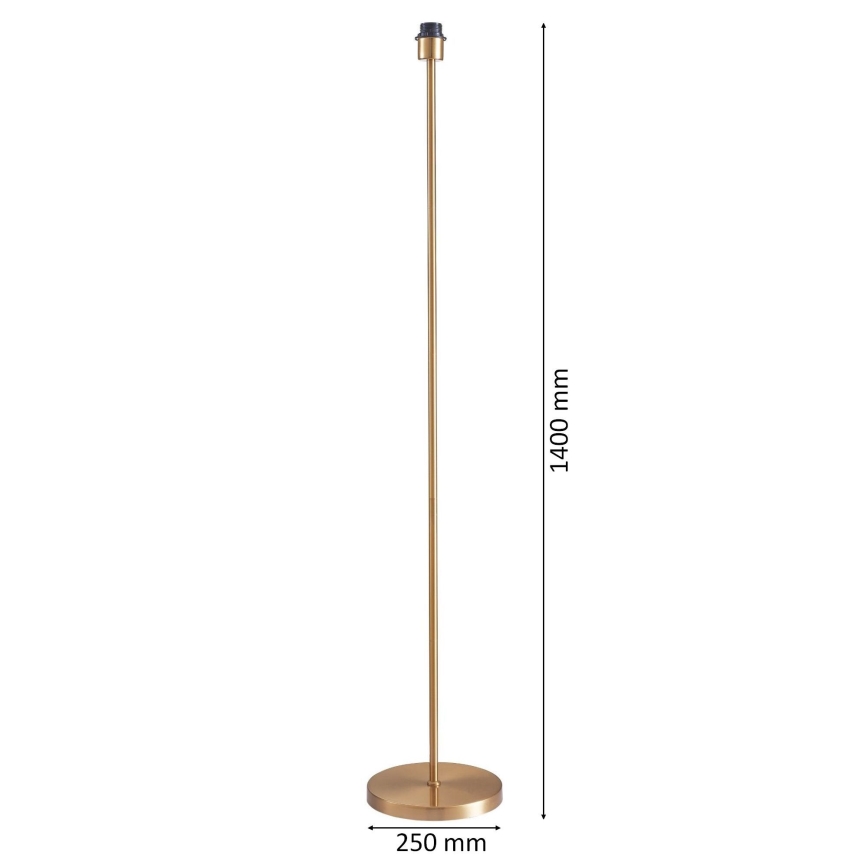 Candeeiro de pé LED TUNJA 1xE27/20W/230V Ø 38 cm dourado/castanho