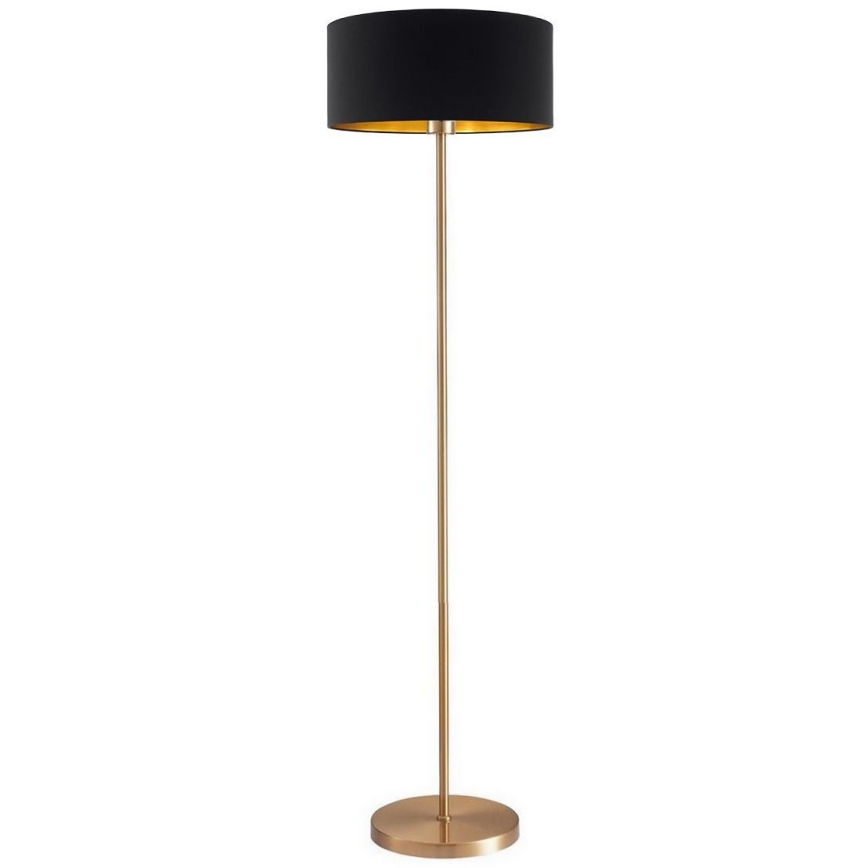 Candeeiro de pé LED TUNJA 1xE27/20W/230V Ø 38 cm dourado/preto